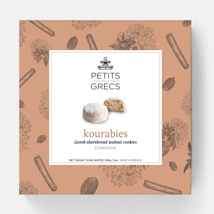 Kourabies Cinnamon - Greek Shortbread Cookies for wholesale by PETITS GRECS P.C.