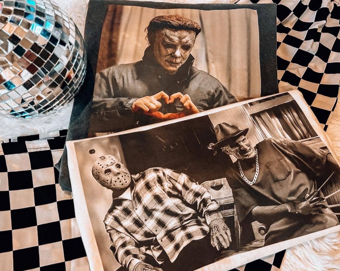 ZZ Threadz - Wholesale Screen Printed T-Shirt - Kids - Michael Hearts Halloween Horror Comfort Colors Colorblast Graphic Tee1