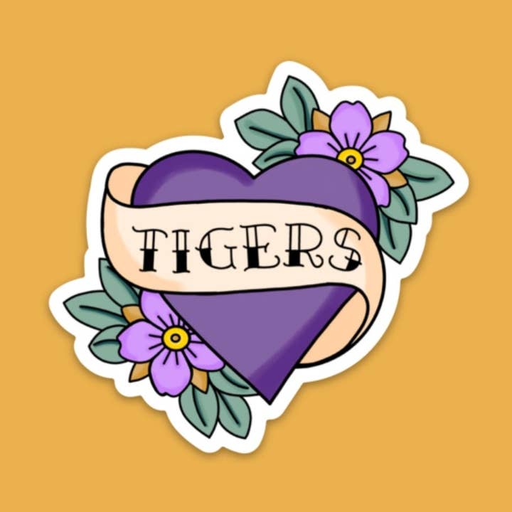 Autocolante impermeável de tatuagem LSU Fightin Tigers de 3" por atacado de Pink House On River Road