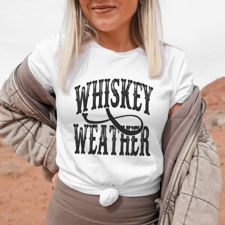 Trendznmore - Modern Graphic Apparel - Wholesale T-Shirt (Graphic) - Women's - Whiskey Weather Western Graphic T-Shirt