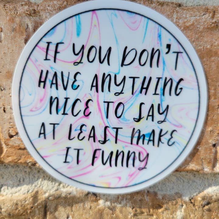 3 inch Water resistant laminated vinyl sticker for wholesale by Kodaandmom