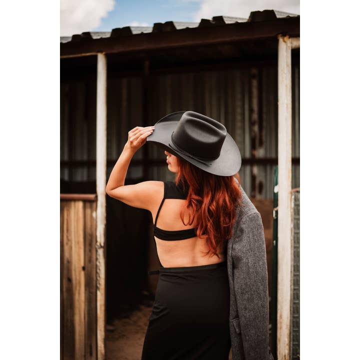 American Hat Makers - Wholesale Cowboyhoed - Uniseks - Western cowboyhoed van canvas en katoen - stijl 'Pioneer'36