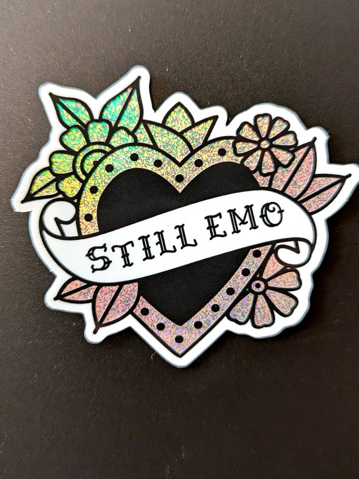 Still Emo Glitter Sticker for wholesale by All That Raaz