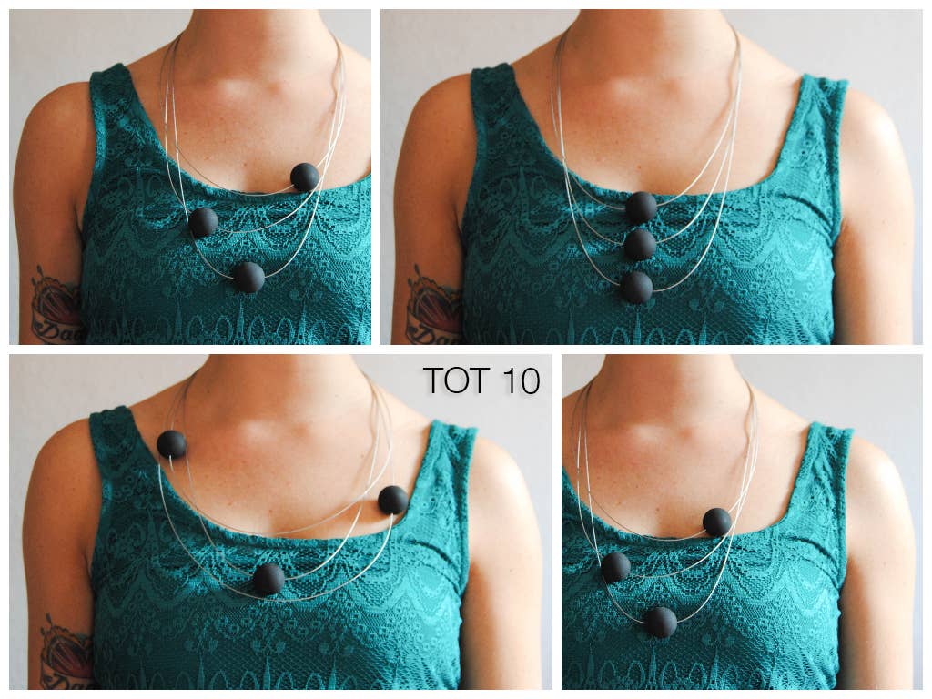 dESIGNoBJECT.it - Wholesale Beaded/Pearl Necklace - Steel Necklaces2