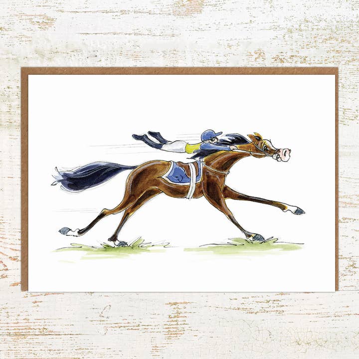 Pony Nut Gifts - Wholesale Birthday Card - The Apprentice - Funny Horse Racing Greeting / Birthday Card