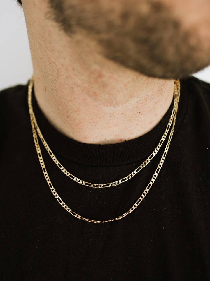 Chaîne Figaro 3 mm pour homme pour la vente par Sydney Rose Co.