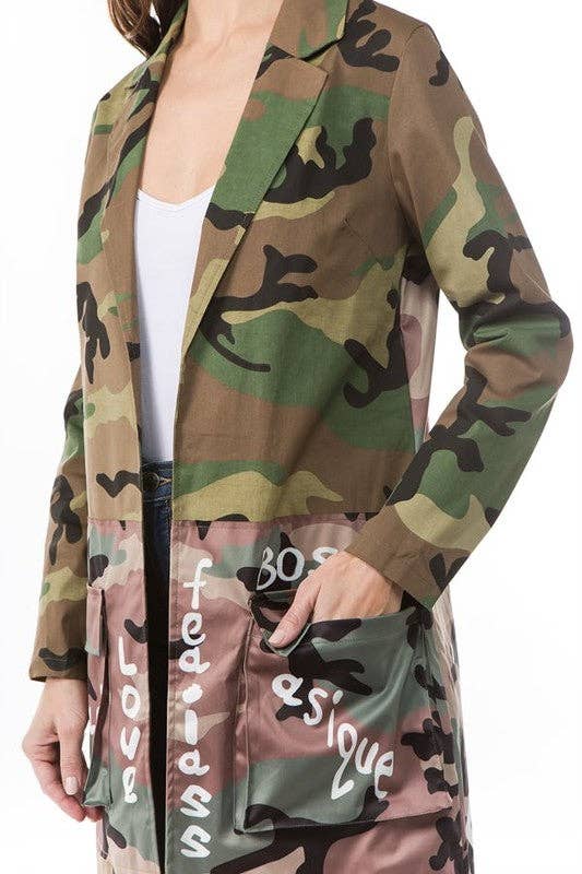 Camuflagem CASACOS CAMUFLADOS DE MODA FEMININA para venda a revendedores na Faire4