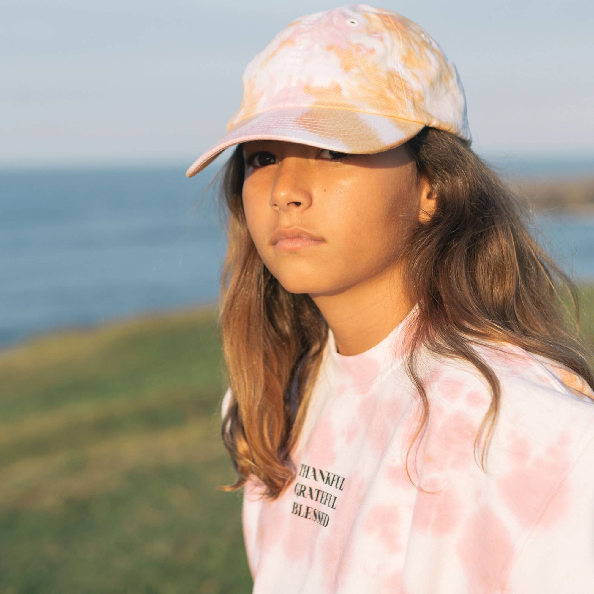 Port 213 - Wholesale Baseball Cap - Kids - Kids Pink Tie-Dye Baseball Cap1