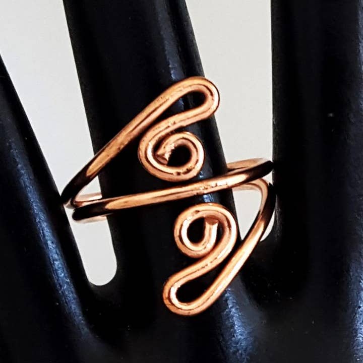 Costello International - Wholesale Cocktail/Statement Ring - Art Deco Pure Healing Copper Rings3