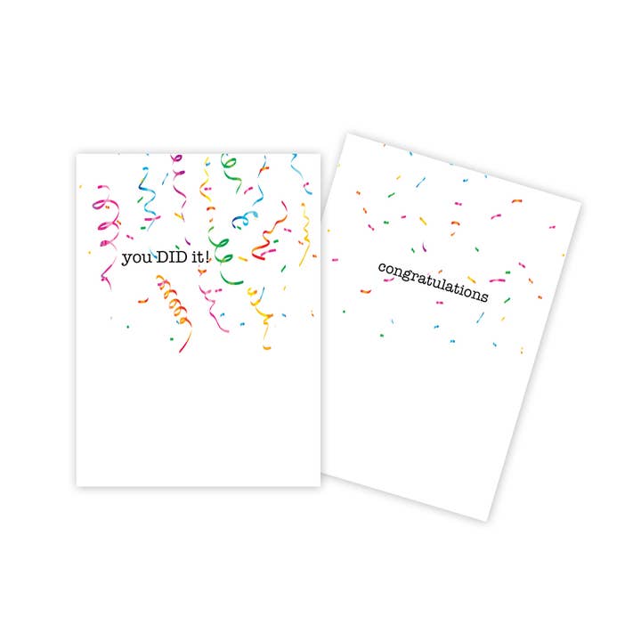 Confetti Congratulations Card for wholesale by Sun Day Greetings