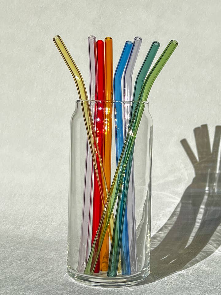 Glass straws for Libbey can for wholesale by Uplifter Sticker
