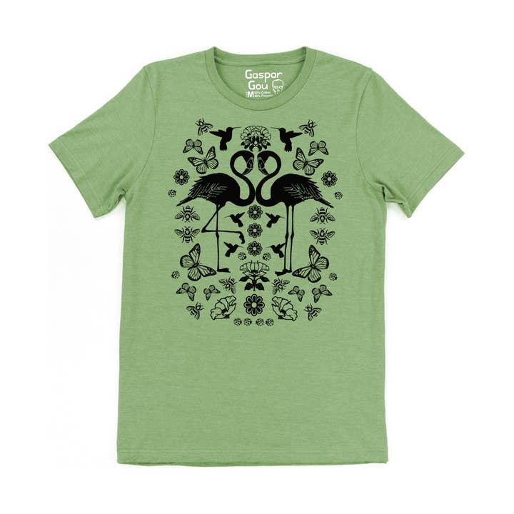 Flamingos Charlie Tee for wholesale by Supermaggie @ Faire