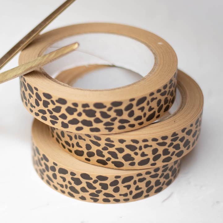 Cards and gift wrap – wholesale Tape – Animal Print brown paper tape0