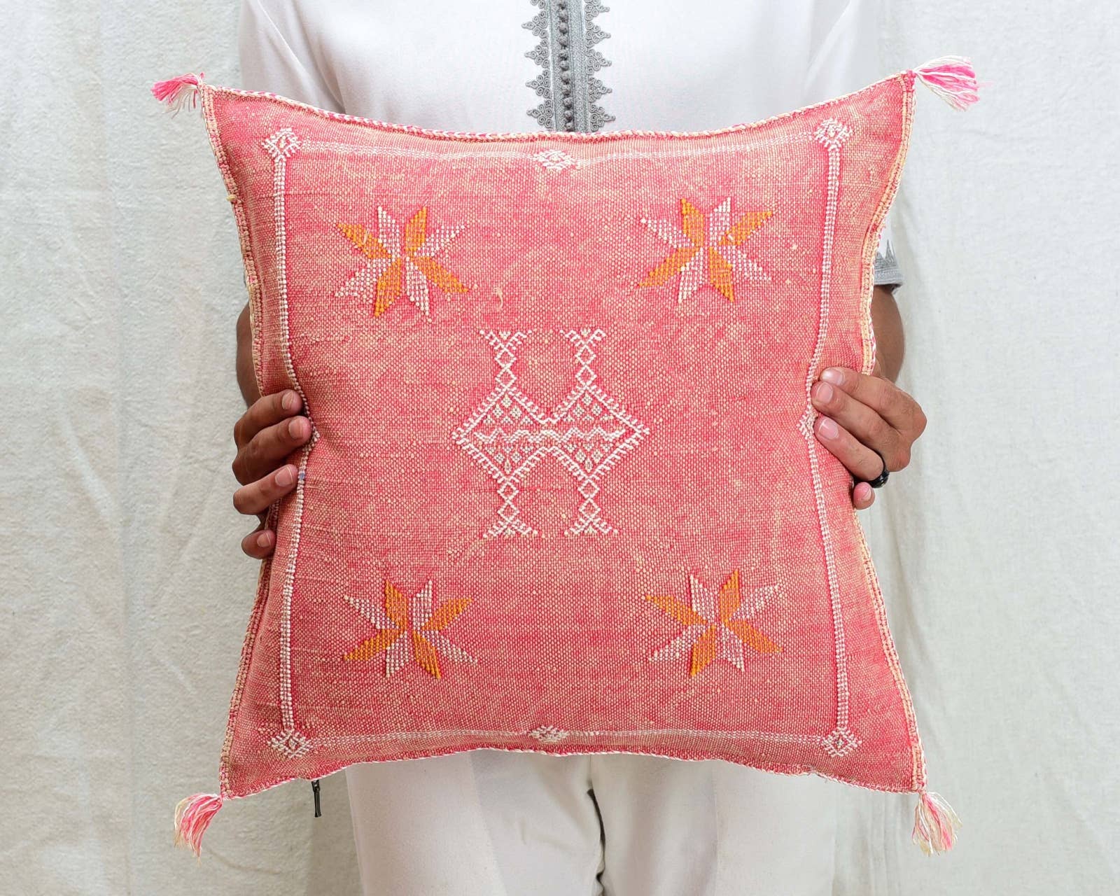 Simply Moroccan - Wholesale Throw/Decorative Pillow -  Moroccan Cactus Silk Pillows 10