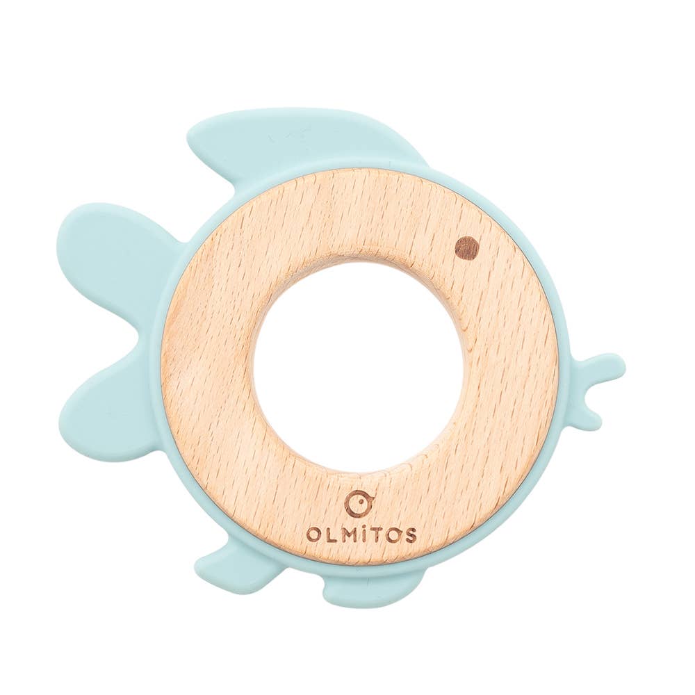 Olmitos S.A - Wholesale Teether (Not Clip-On) - Baby - SILICONE TEETHING RING AND BEECH WOOD4