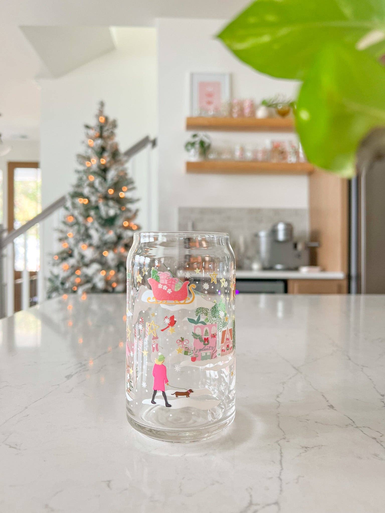 Hart and Flora Shop - Vente Verre/tasse - Verre Scène d'Hiver 16oz3