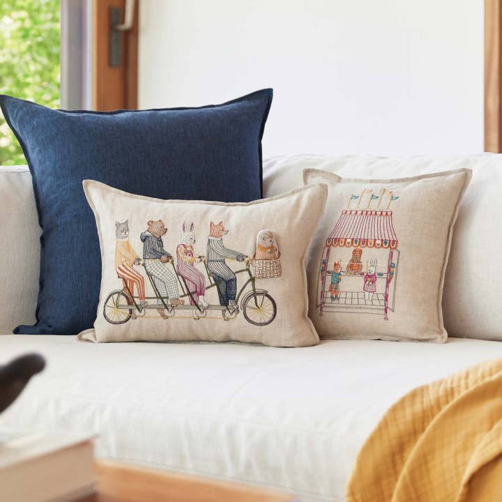 Coral & Tusk - Wholesale Throw/Decorative Pillow - Tandem Bike Pocket Pillow5
