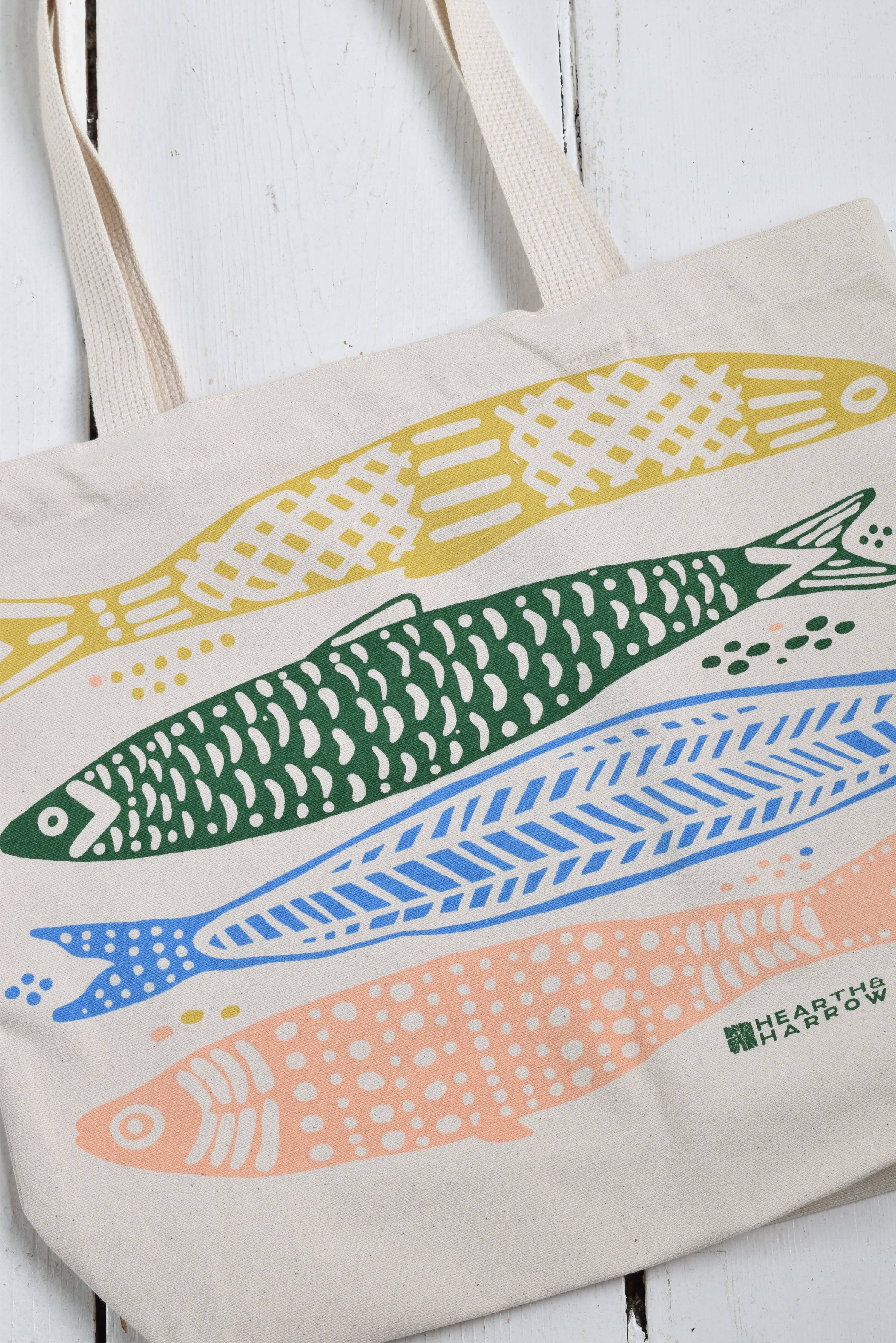 Hearth and Harrow - Wholesale Draagtas - Uniseks - Sardine Tas - 100% Katoen - Markt- en Strandtas2