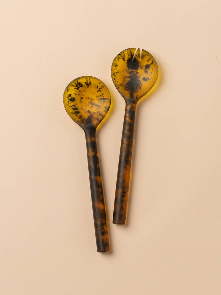 Flow Salad Servers | Earth for wholesale by Saardé