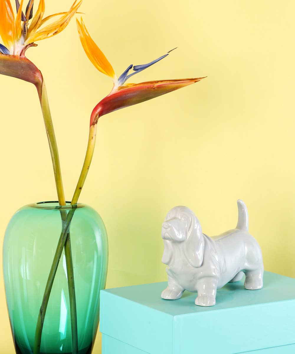 NAYOTHECORGI – Großhandel Dekofigur – Stehende Basset Hound Keramikstatue8