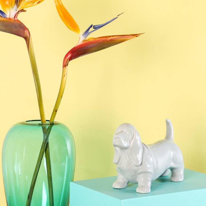 NAYOTHECORGI – Großhandel Dekofigur – Stehende Basset Hound Keramikstatue8