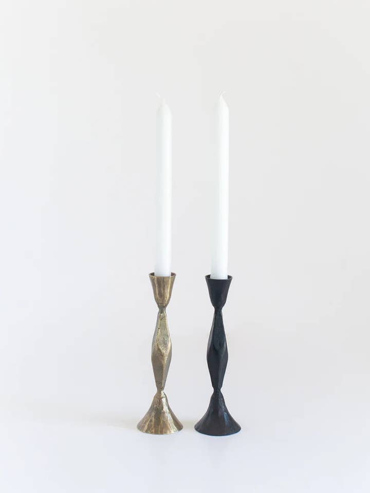 High Diamond Hand-Forged Iron Candle Stand for wholesale by Creative Women Australia