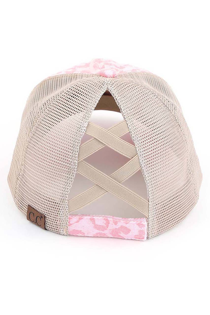 Hana - Wholesale Ponytail Cap - Women's - C.C Leopard Pattern Ponytail Baseball Cap8