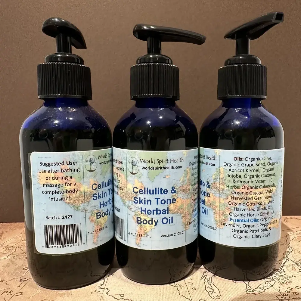 World Spirit Botanicals - Wholesale Bath/Body Oil - Cellulite & Toning Body Oil0