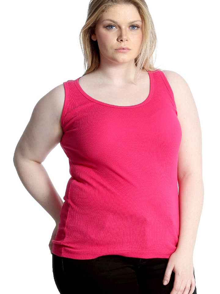 1207 Débardeur Essentiel Côtelé à Col Rond pour la vente par NOUVELLE