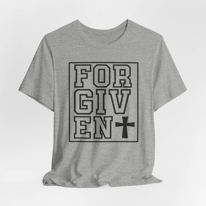 Optime Plus LLC - Wholesale Screen Printed T-Shirt - Unisex - Forgiven | Salvation & Grace Tee
