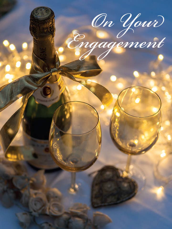 Engagement Card - Champagne Table for wholesale by Leonard Smith