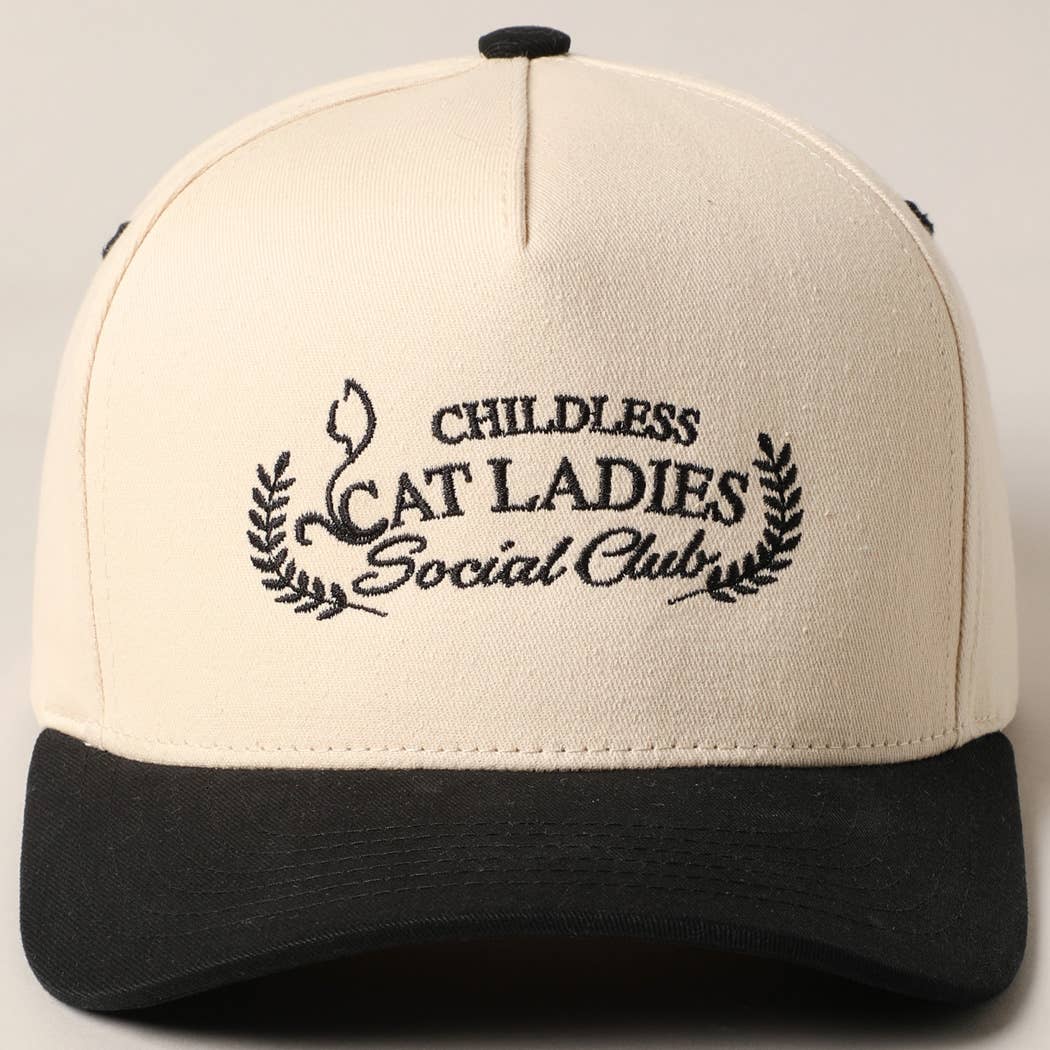 Fashion City - Wholesale Trucker Hat - Unisex - Cat Ladies Social Club Trucker Baseball Cap5