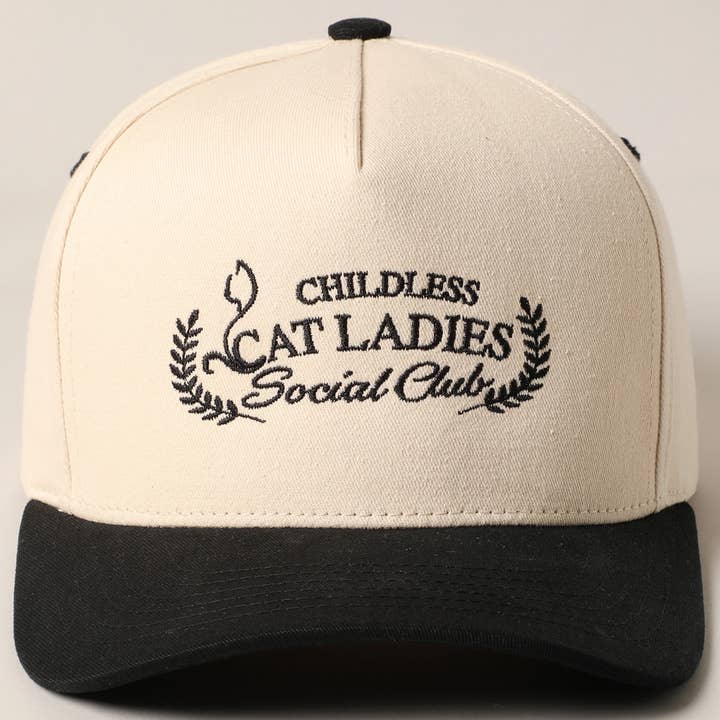 Fashion City - Wholesale Trucker Hat - Unisex - Cat Ladies Social Club Trucker Baseball Cap5