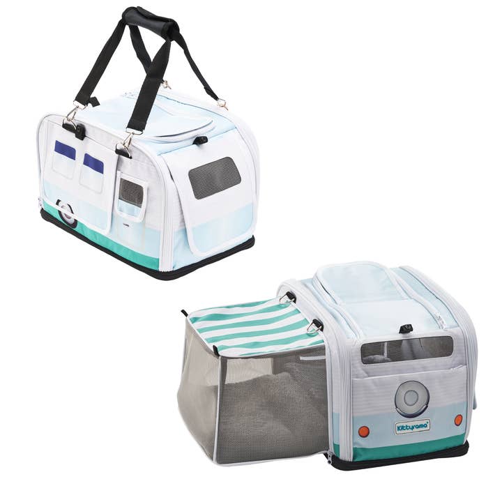 THE BABY BLUE ROAMER - KITTYRAMA CAT CARRIER & HIDEAWAY for wholesale by Kittyrama
