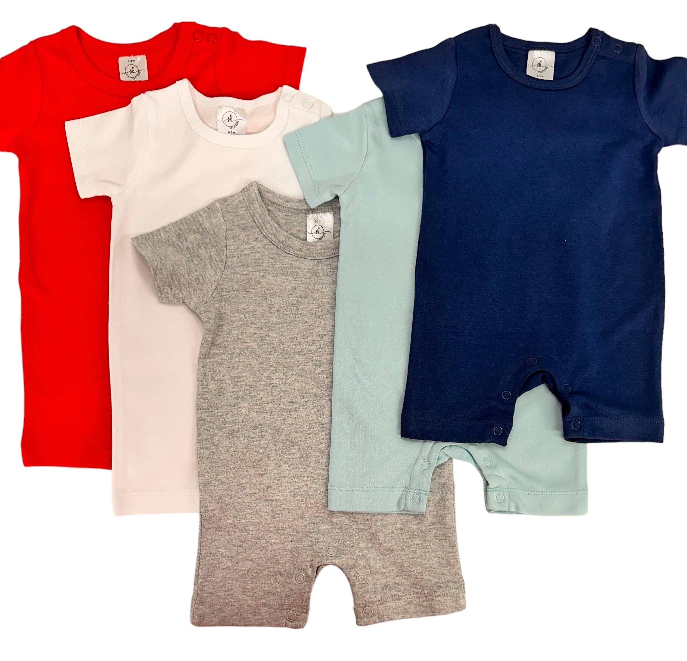 SK Blanks - Wholesale Jumpsuit - Baby - Unisex Short Sleeve Romper