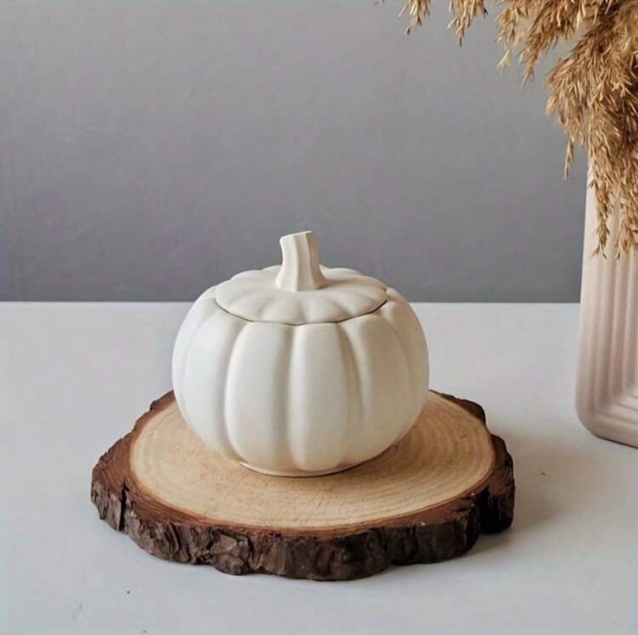 Aristocrat Creation – Großhandel Kerze im Glas / gefüllte Kerze – Herbstlicher Kürbis-Kerzenhalter aus Zement5