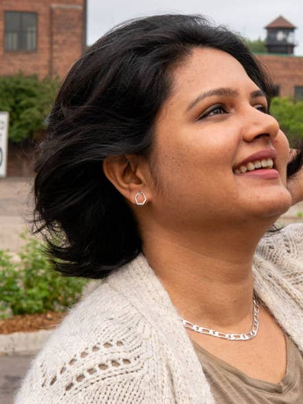 Fair Anita - Wholesale Stud/Post Earrings - Little Hexagon Studs1