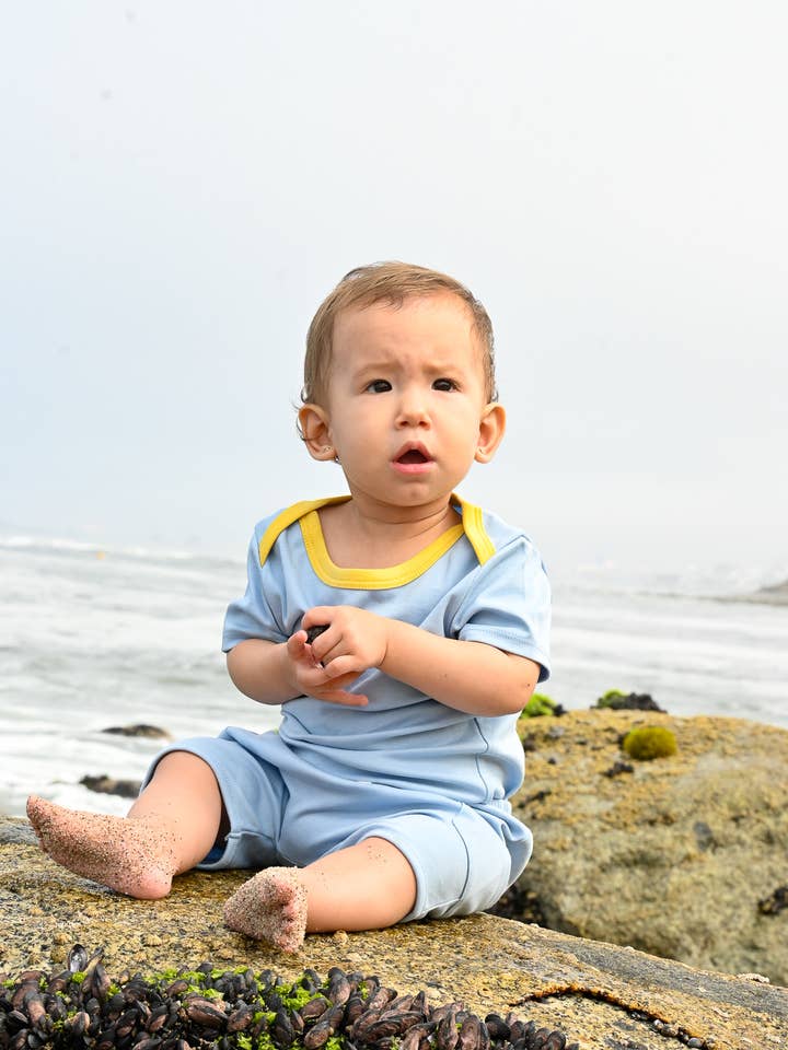 Arquia - Wholesale Shorts - Kids - Cotton Shorts in Chambray Blue