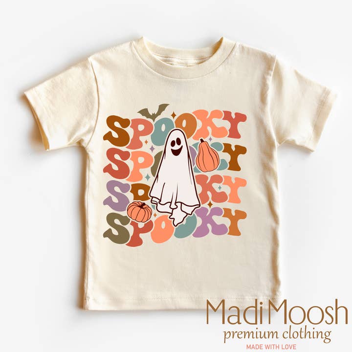 Spooky Ghost Shirt - Halloween Shirt for wholesale by Madi Moosh