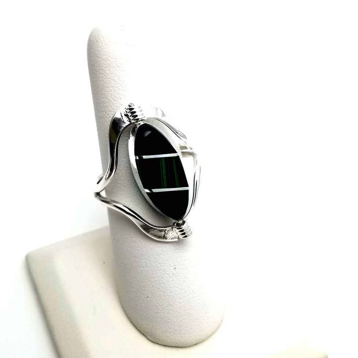 Costello International - Wholesale Cocktail/Statement Ring - Flip Large Semi-Precious Stone Inlaid Rings4