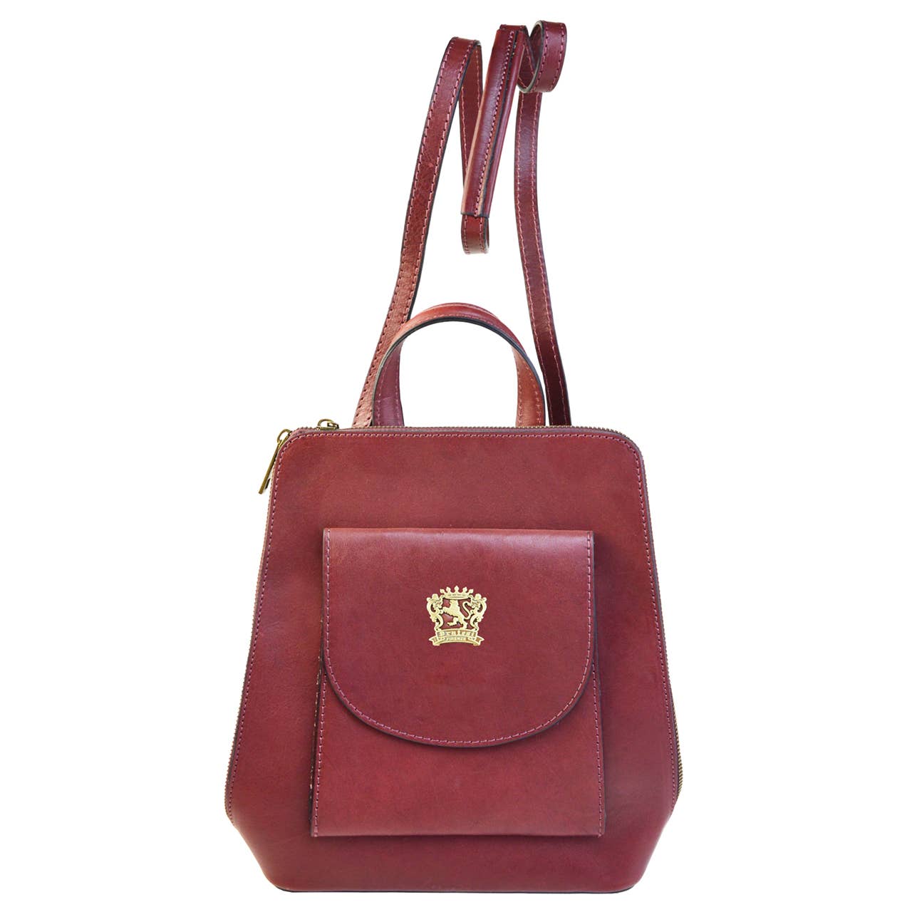 Pratesi – Großhandel Rucksack – Damen – Pratesi Todi Transformierbarer Rucksack B504- Bruce Cognac2