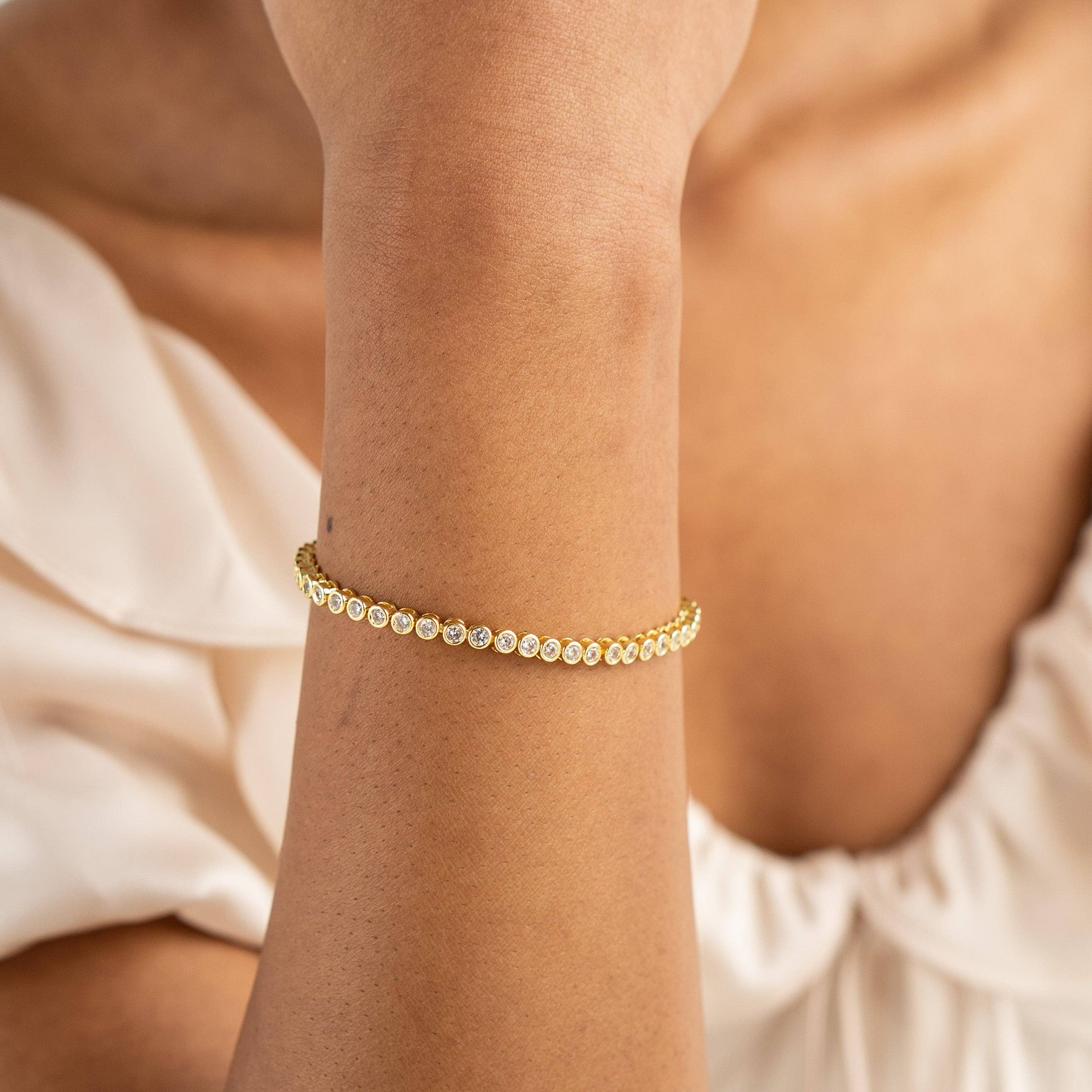 Brenda Grands Jewelry - Wholesale Tennis Bracelet - 18K Gold Diamond Tennis Bracelet4