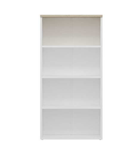 benjashop – wholesale Bookcase – 4-Compartment Bookcase - Senza/White1