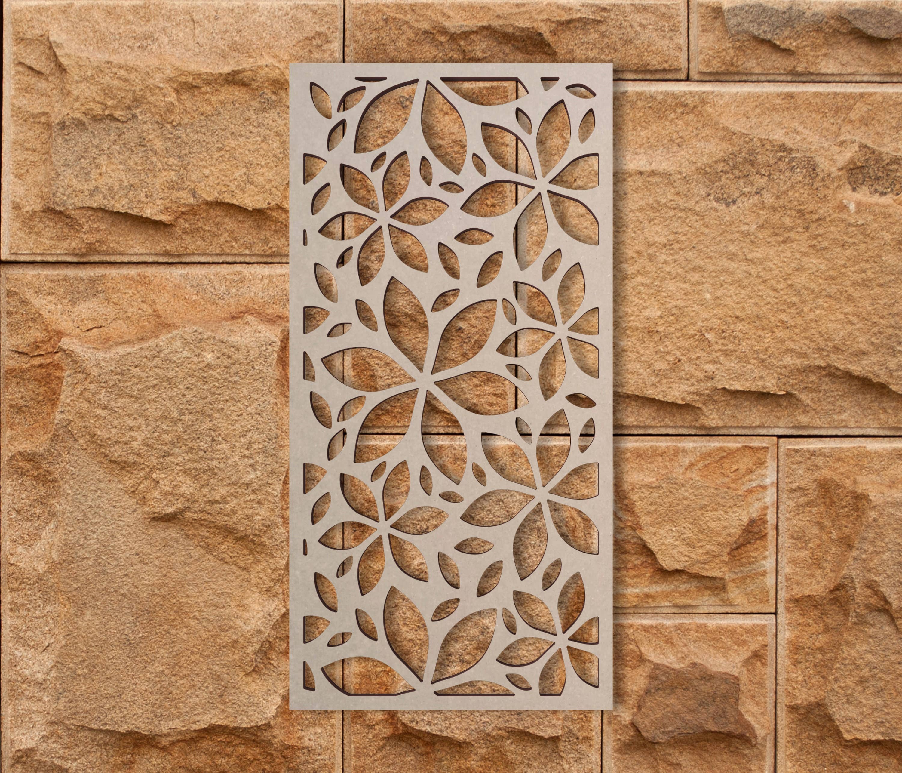 Jess and Jessica - Vendita all'ingrosso Decorazione da parete 3D - Reticolo da parete con motivo floreale in legno - Mandala per la casa7