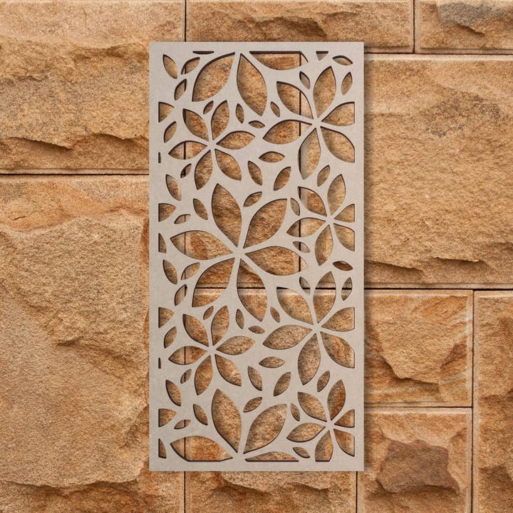 Jess and Jessica - Vendita all'ingrosso Decorazione da parete 3D - Reticolo da parete con motivo floreale in legno - Mandala per la casa7