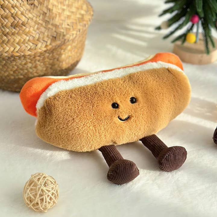 Hot Dog Plush Toy– Soft & Cuddly Stuffed Toys |Gift for Kids for wholesale by Ozznek Shoes