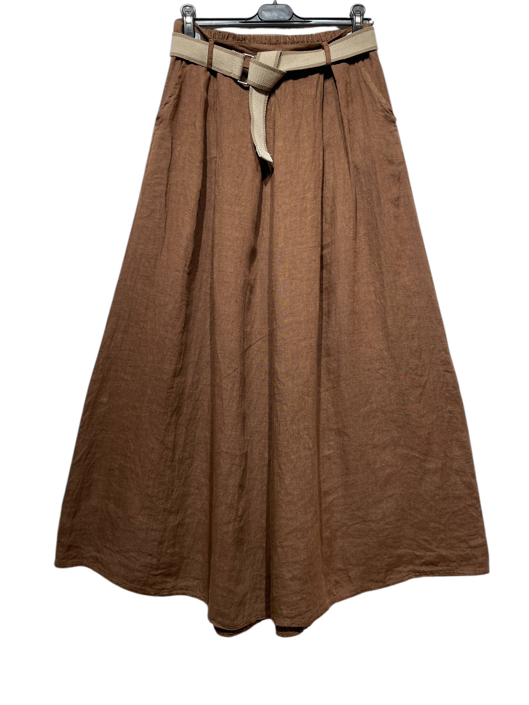 LINEN & COTTON HOUSE - Wholesale Pants - Women's - 22503 100% LINEN TROUSERS WITH BELT AND POCKETS17