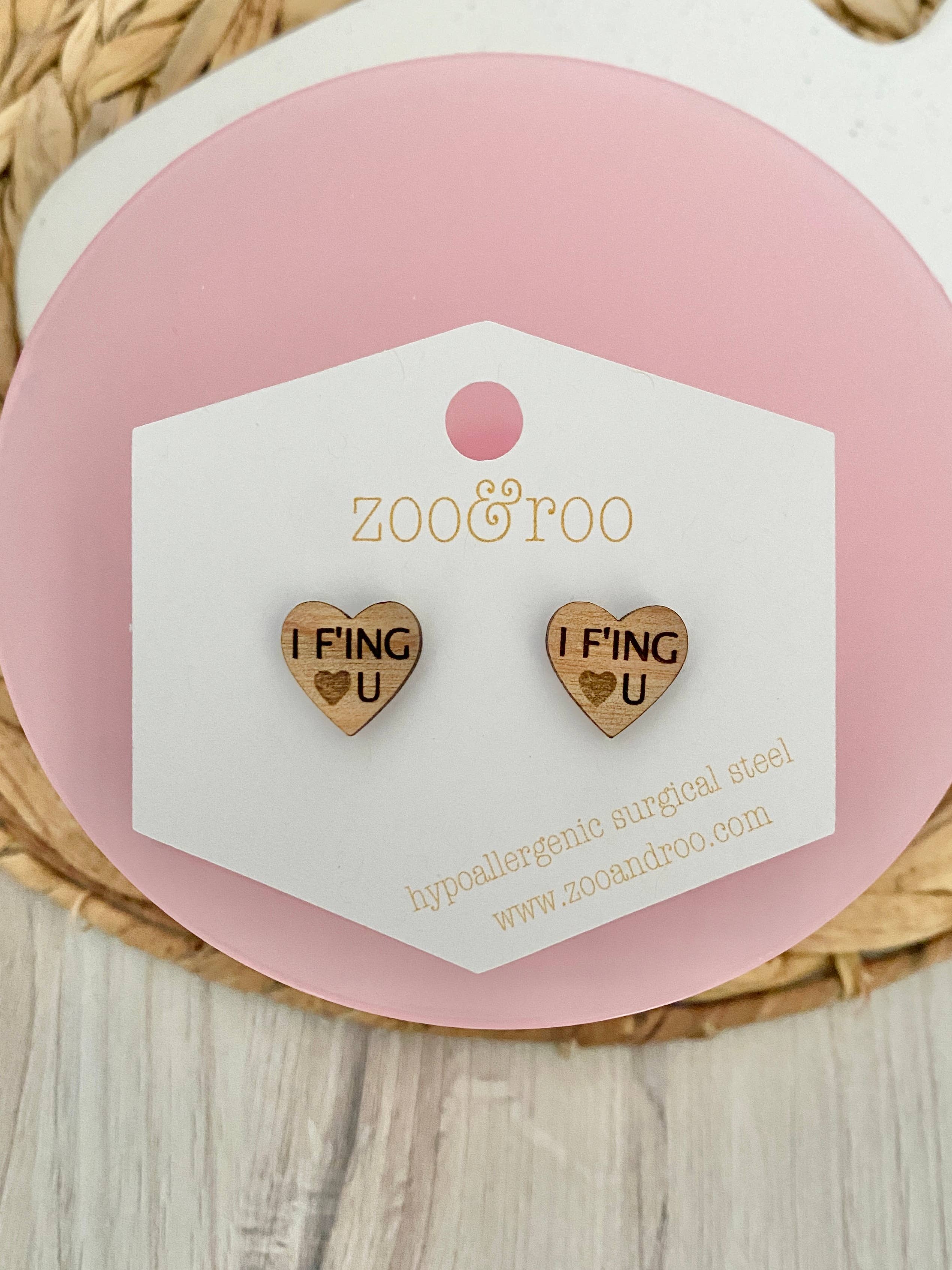zoo&roo - Wholesale Jewelry Set - Set of 36 Conversation Heart Studs | Valentines Day earrings13