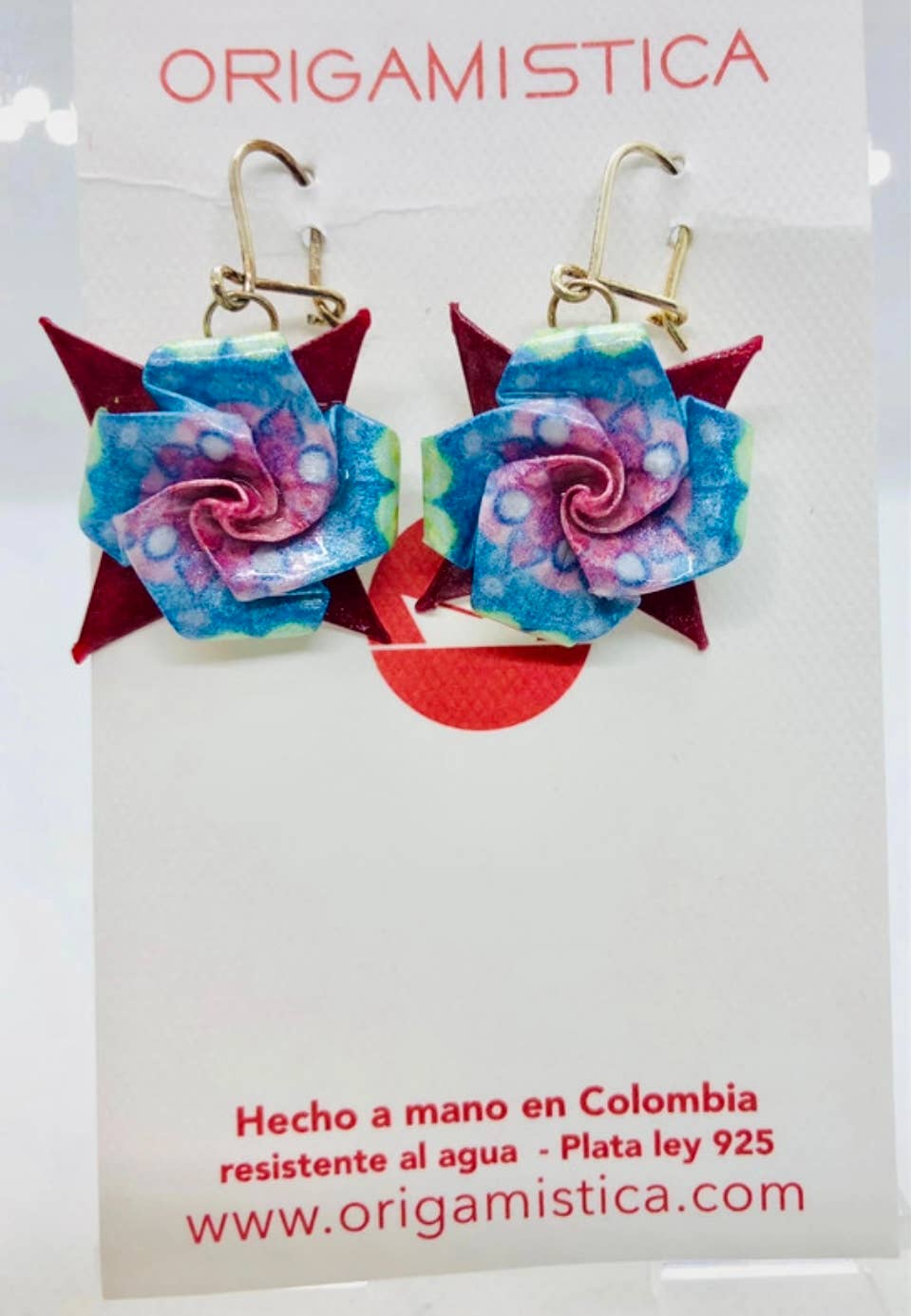 L'éco maison décoration - Wholesale Dangle Earrings - Origami flower earrings8