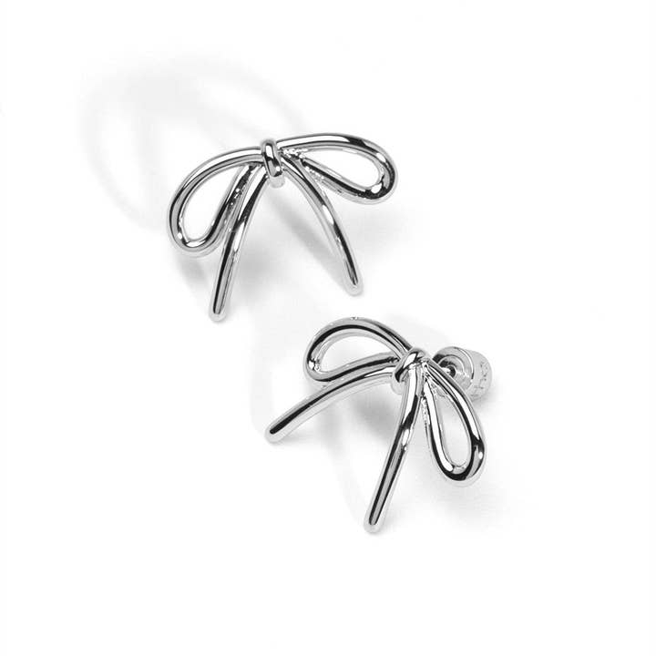 rho - Wholesale Stud/Post Earrings - Small Bow Stud Earring2